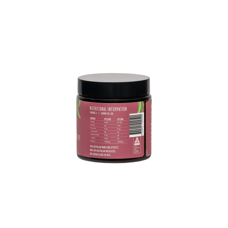 Natural Pink Salt Flakes and Pepperberry