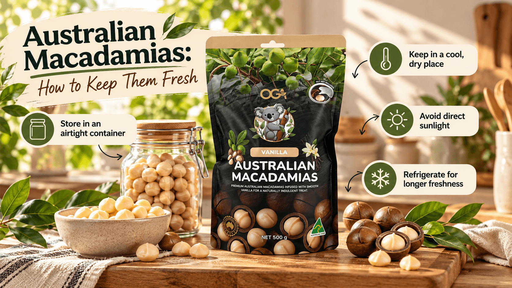 Australian Macadamias – How to Keep Them Fresh