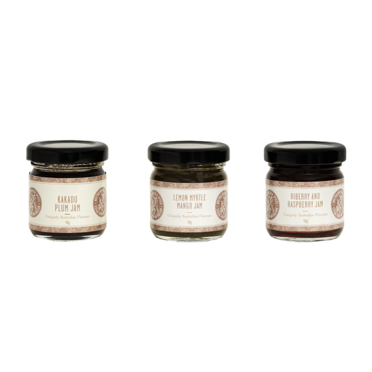 3 Pack Jams Minis 50g - Authentic Australian Flavors