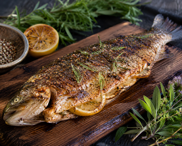 BLUE Recipes – BBQ Trout