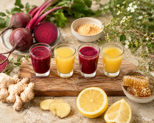 Beetroot, Ginger, Lemon & Manuka Wellness Shots