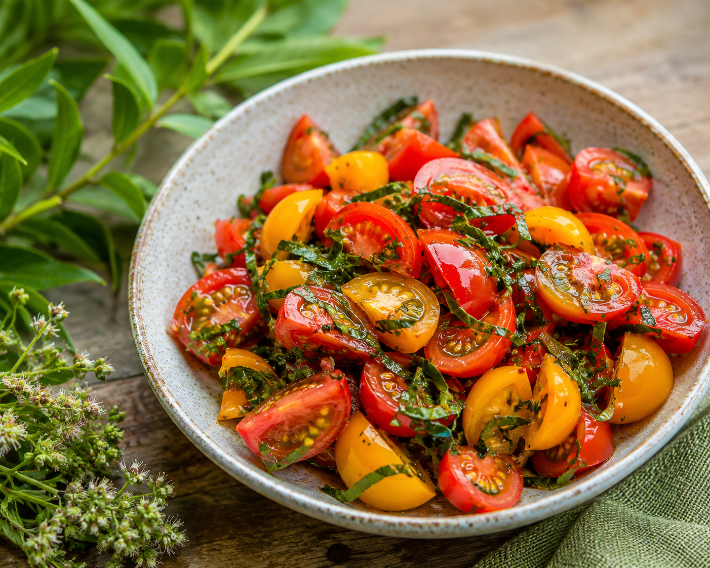 GREEN Recipes – Quick Tomato Salad