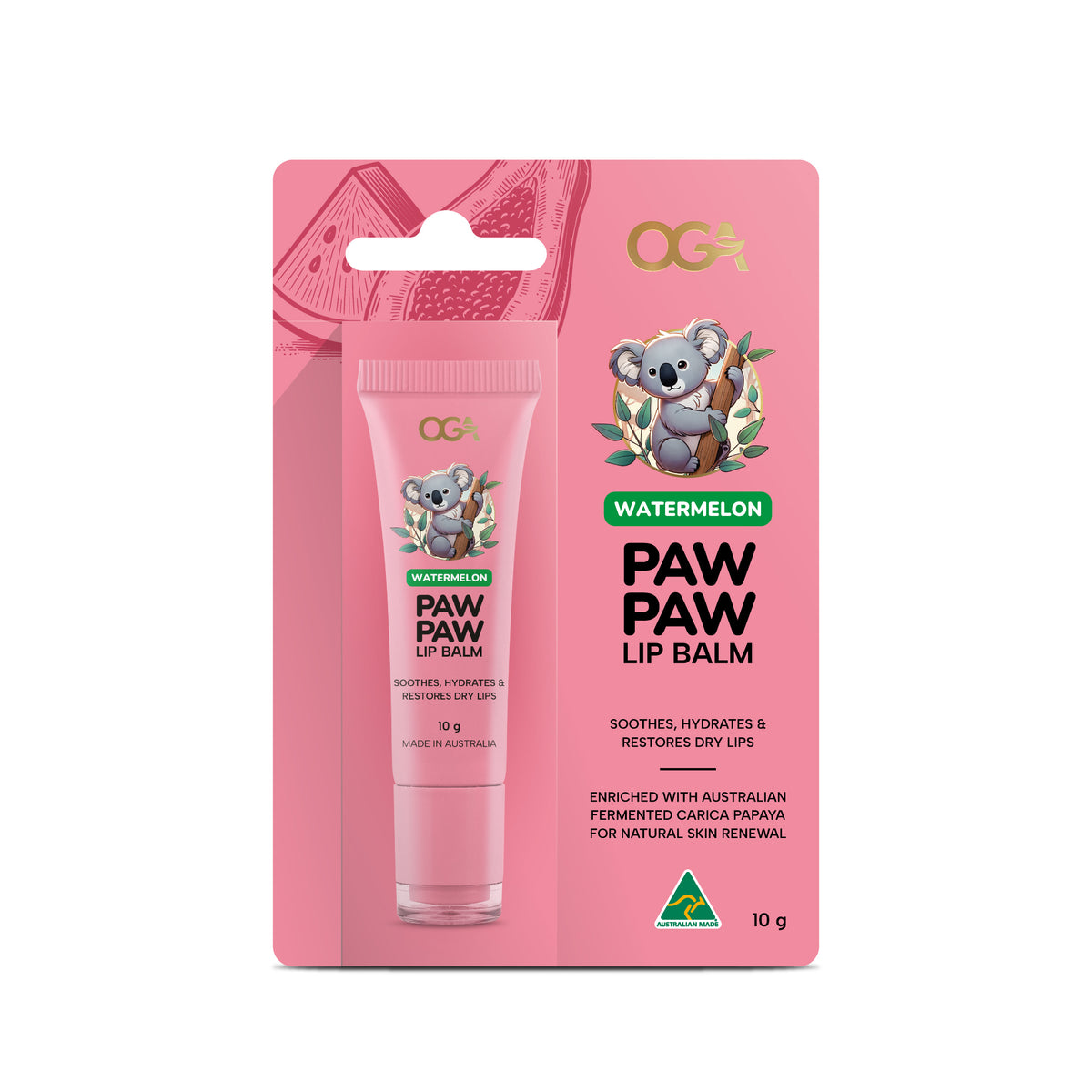 Koala Paw Paw Lip Balm – Watermelon