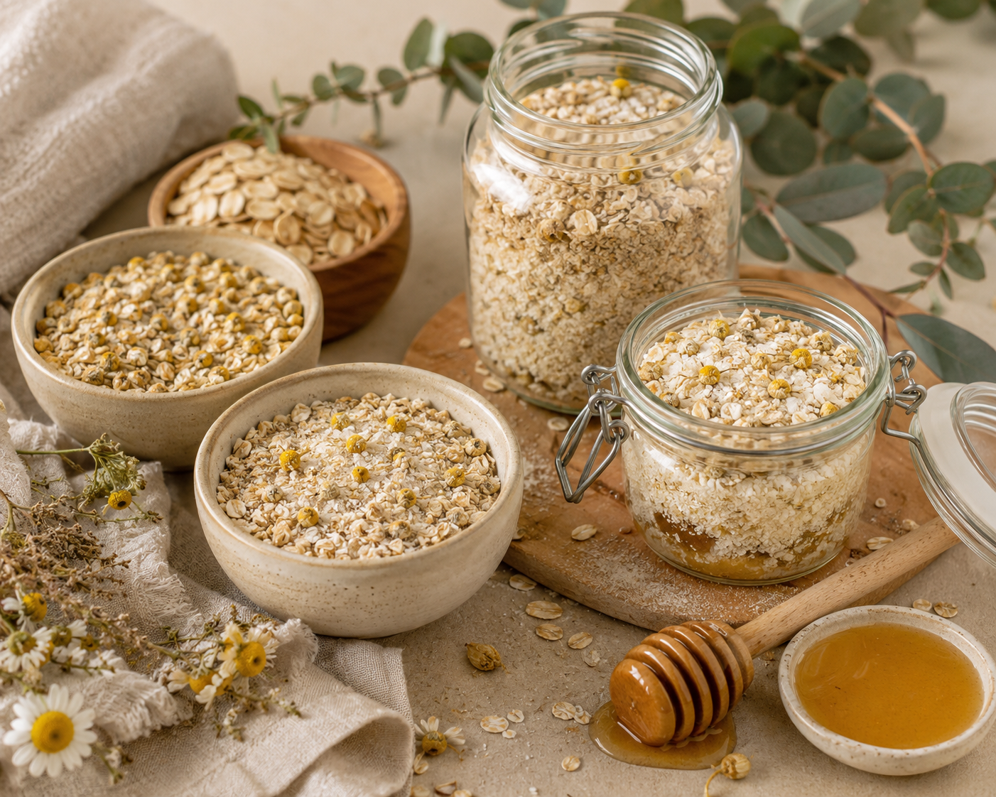 Manuka Honey & Chamomile Oat Bath Soak