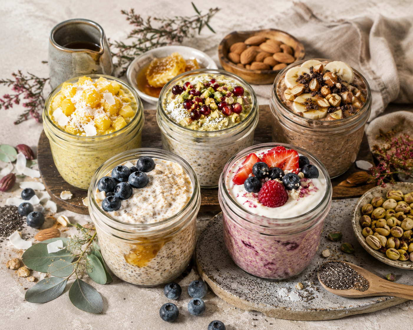 Manuka Honey Overnight Oats