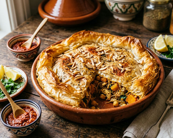 Moroccan-Style Chicken & Pumpkin Filo Pie