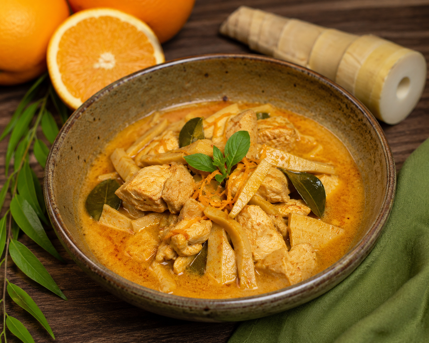 ORANGE Recipes – Chicken and Bamboo Shoot Curry