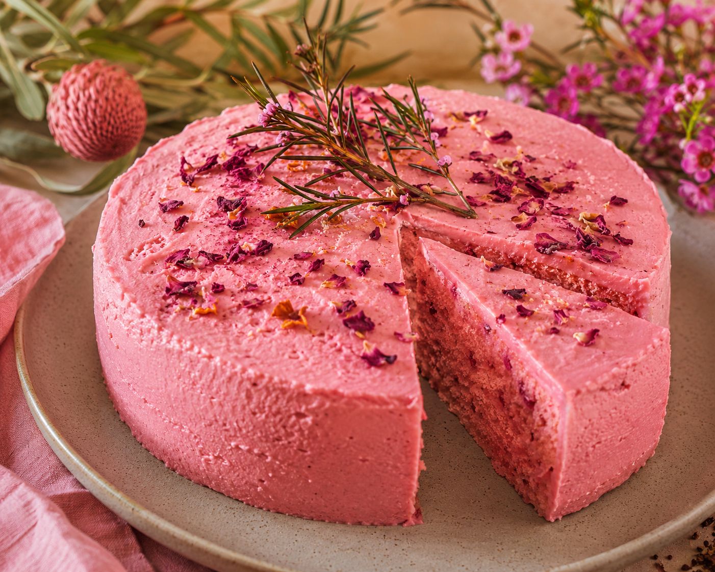 Pink Party Bush Cake