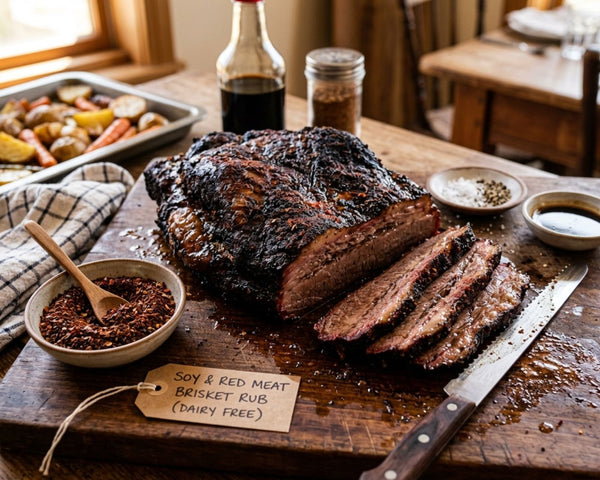 Soy & Red Meat Rub Brisket (Dairy Free)