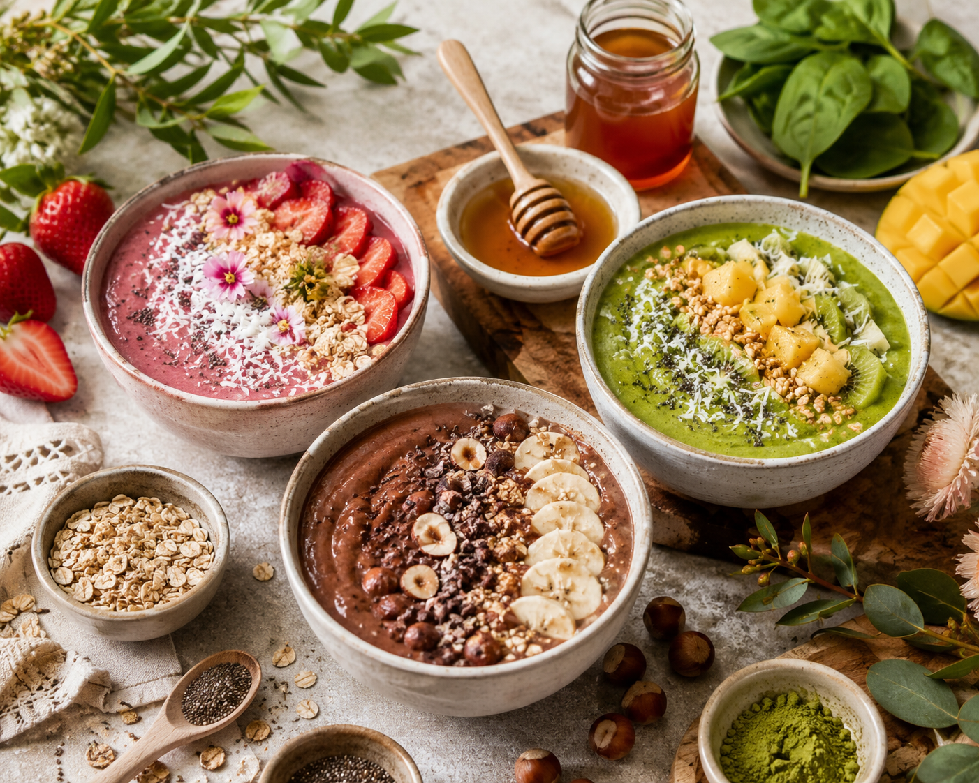 Super Smoothie Bowls with Manuka Honey