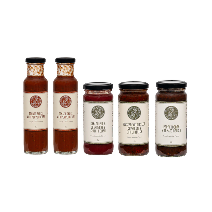 Wild Relish and Sauce Pack featuring native Australian flavors