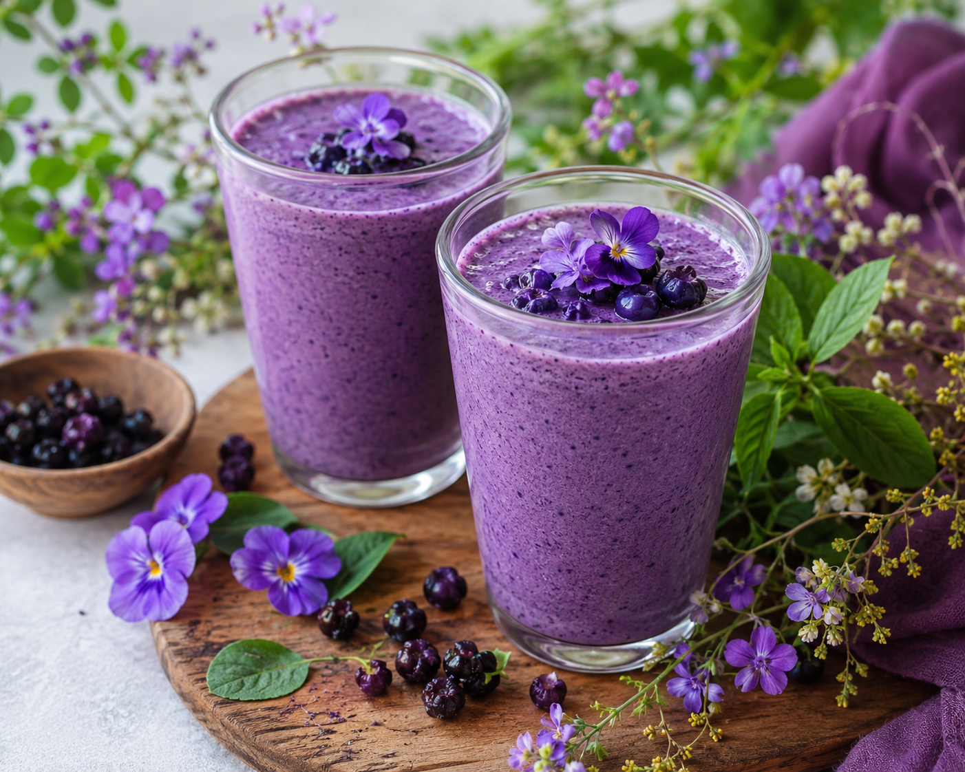 VIOLET Recipes – Wild Smoothies