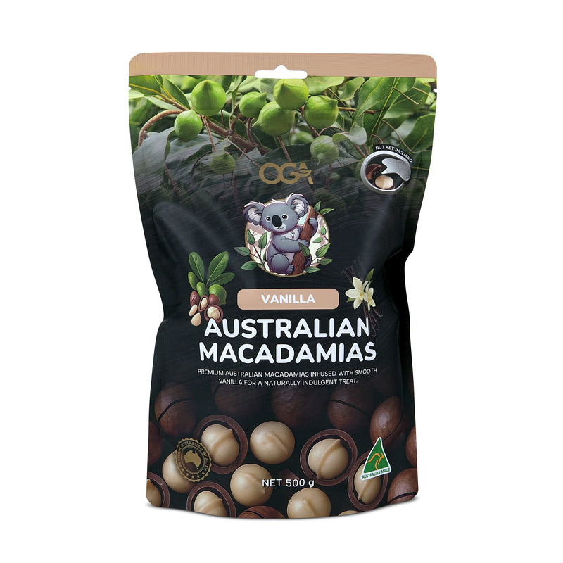 Vanilla Australian Macadamias – 500g